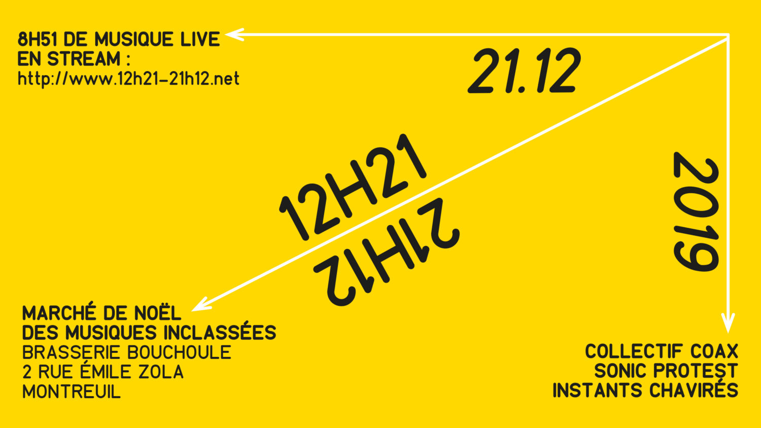 12h21 à 21h12 = 8h51 de musique live en streaming — GMEM Marseille